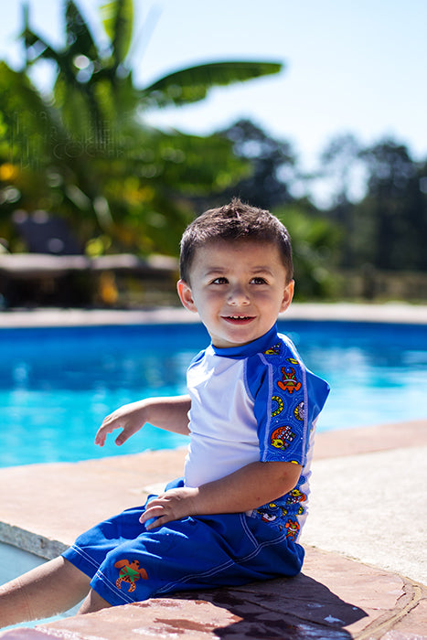 Rashguards de manga corta para bebé