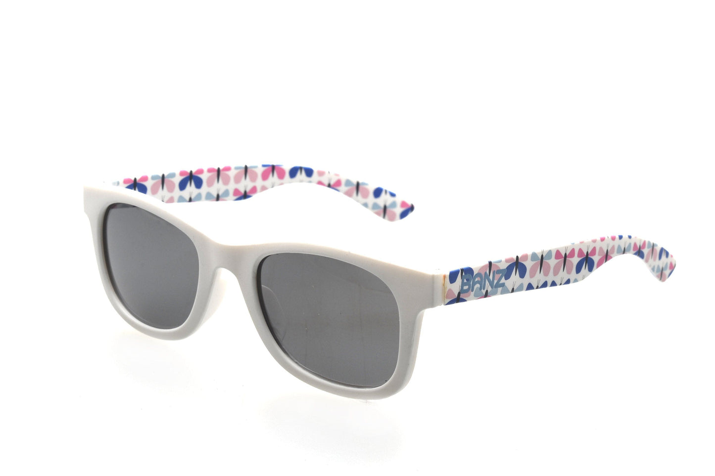 Baby BANZ wrap around sunglasses in Blue Butterfly with UV protection