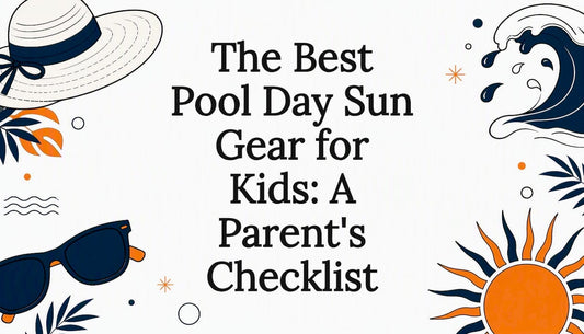 Decorative title card illustration for pool day sun gear article