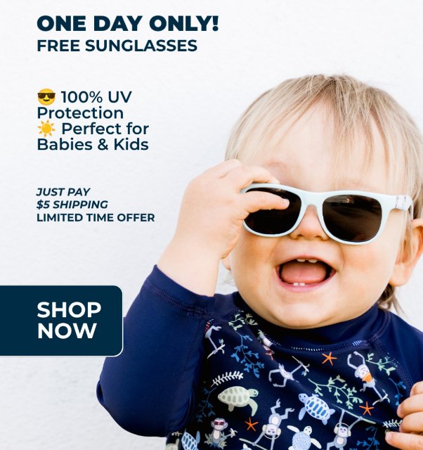 Free Baby Banz sunglasses promotional offer
