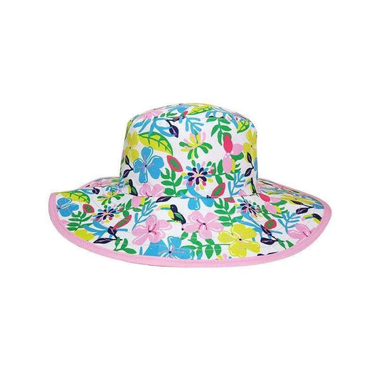 Baby BANZ UPF 50+ sun hat in Orange Tide for outdoor sun protection