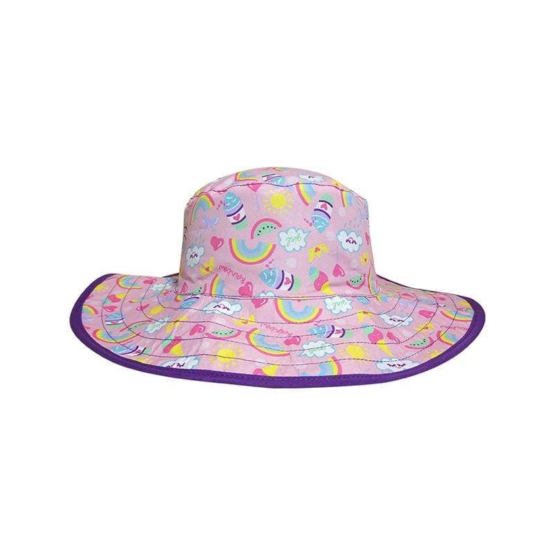 BANZ kids UPF 50+ sun hat in Yellow Desert for outdoor sun protection