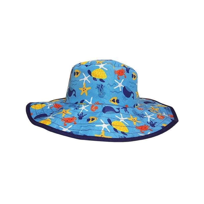 Baby BANZ UPF 50+ sun hat in Navy Space for outdoor sun protection