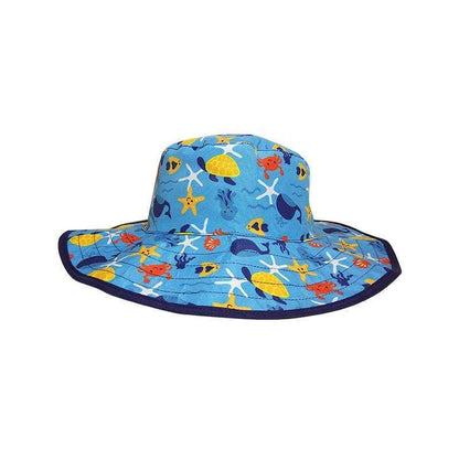 Baby BANZ UPF 50+ sun hat in Navy Space for outdoor sun protection