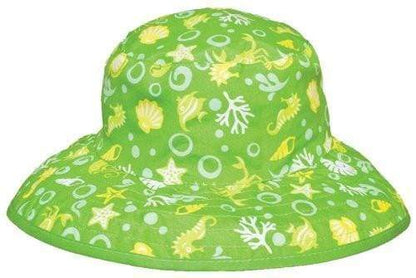 BANZ kids UPF 50+ sun hat in Blue Parrot for outdoor sun protection