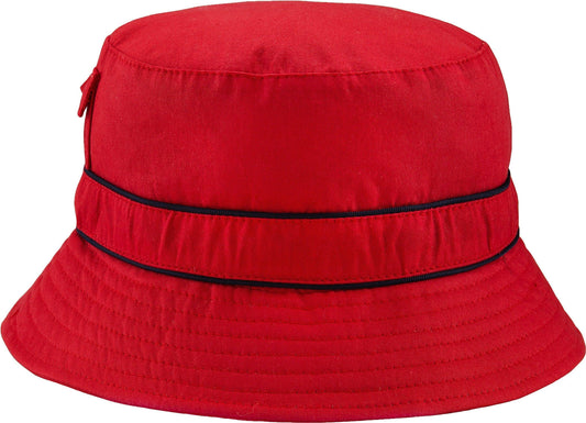 BANZ children's pocket sun hat in Red with UPF 50+ protection