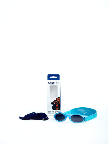 Baby BANZ wrap around sunglasses in Pink Plumeria with UV protection