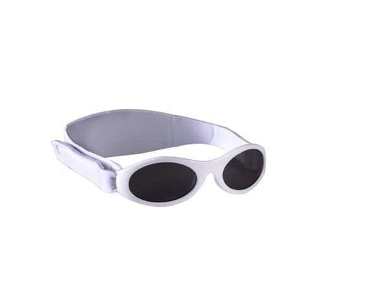 Baby BANZ wrap around sunglasses in Ivory with UV protection